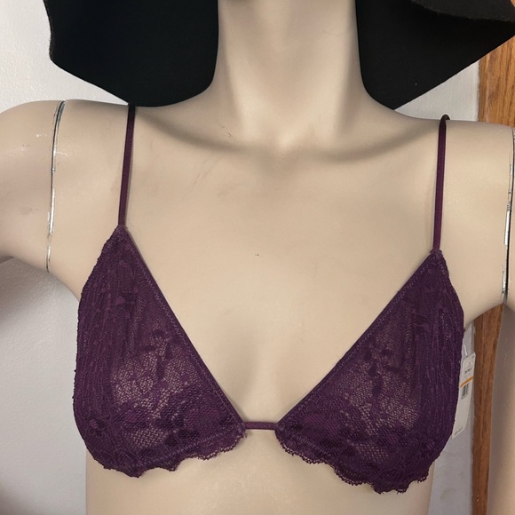 FREE PEOPLE Plum Lace Bralette - Picture 4 of 7